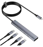 Amazon | Aceele USB Cハブ10Gbps 4ポート拡張 USB 3.2 Gen 2 ハブ60cm
